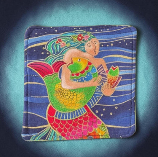 Coasters Set of 4, Mermaid Theme