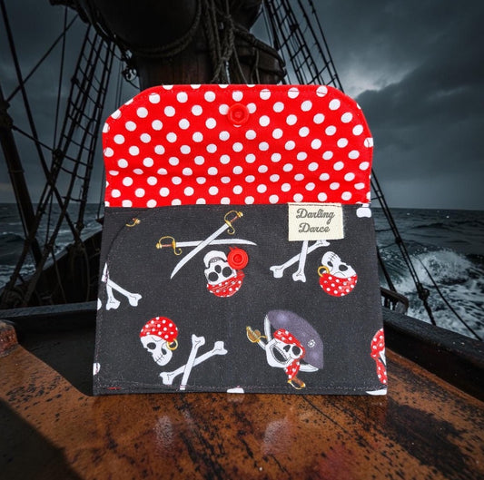 Wallet for Kids, Gift Card Holder, Pirate Theme