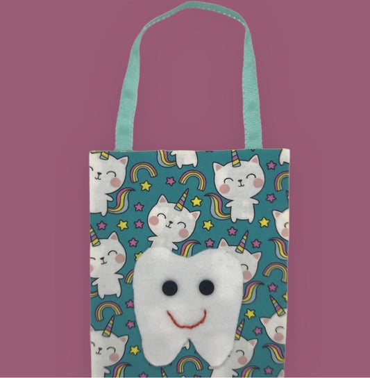 Tooth Fairy Pillow: Keepsake Door Hanger, Cat Unicorn