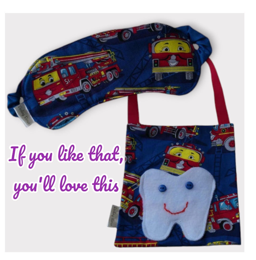 Sleep Mask for Kids, Firetrucks
