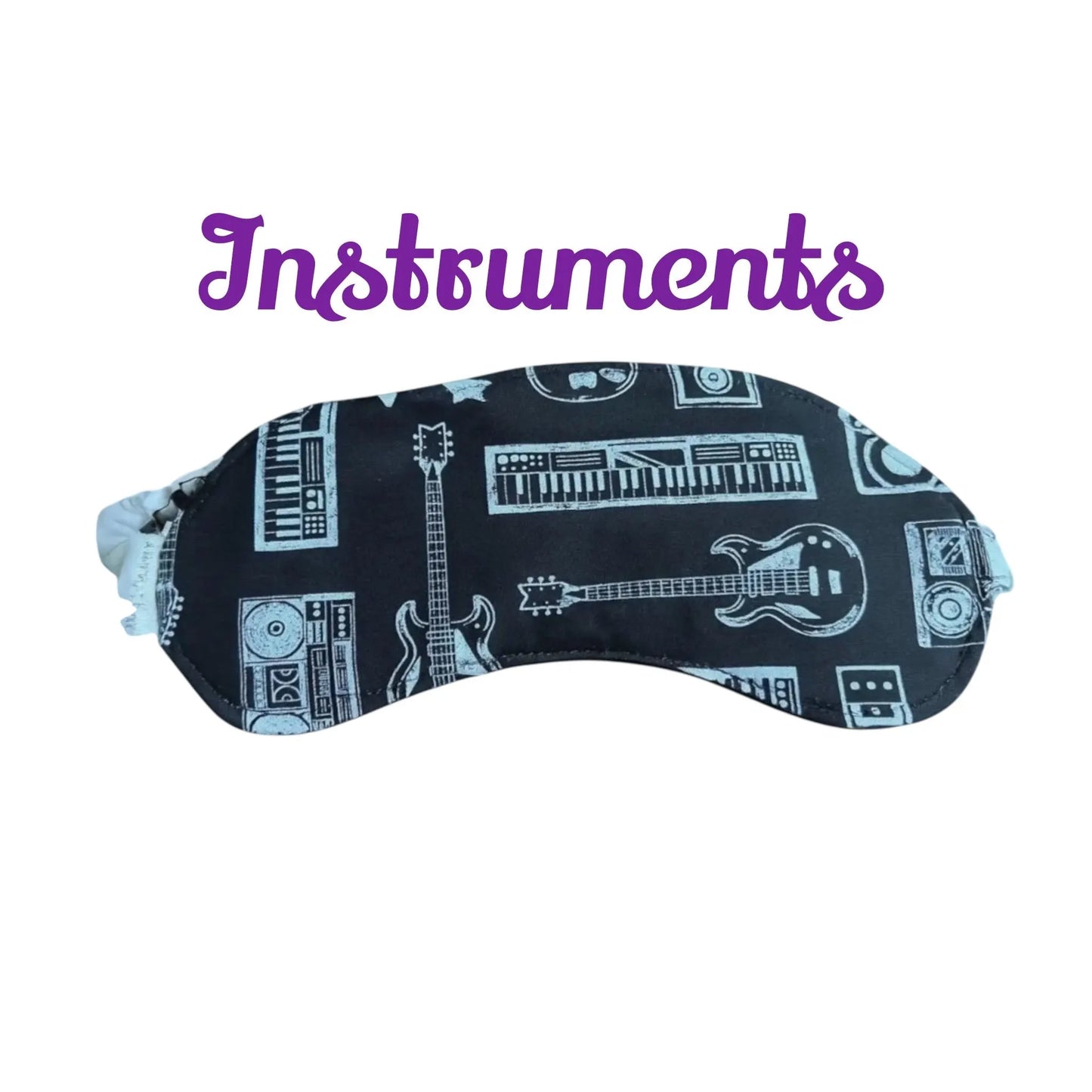 Sleep Mask for Kids Music Rock Band Instruments