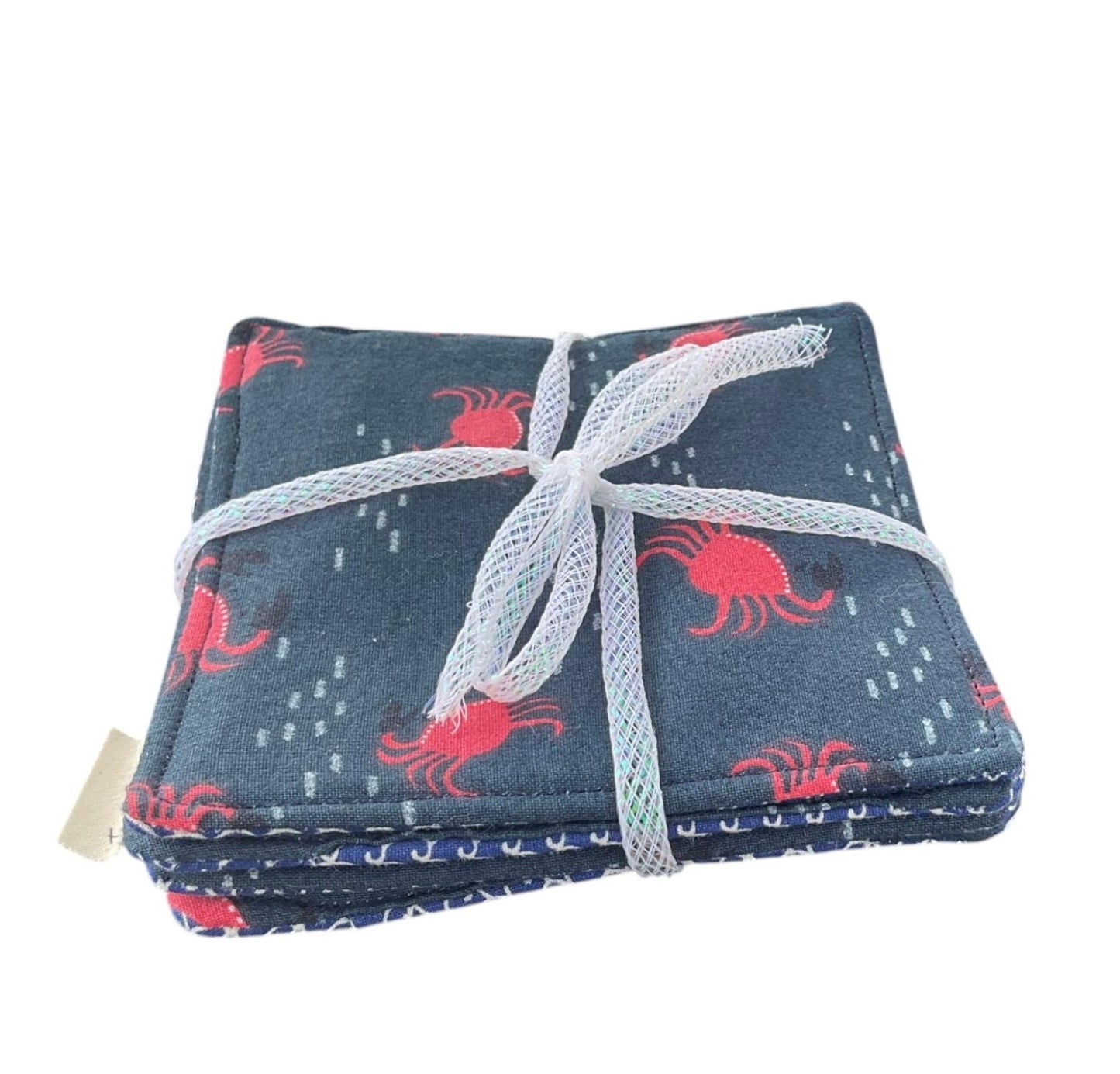 Coasters Set of 4, Little Red Crabs