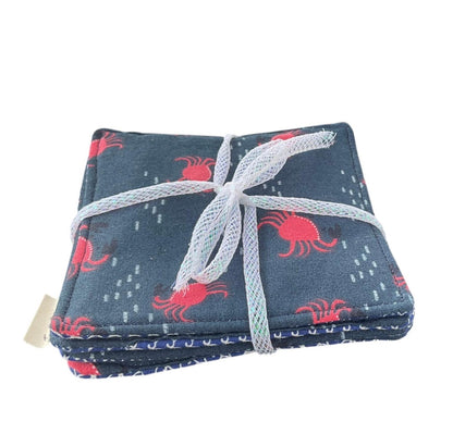 Coasters Set of 4, Little Red Crabs