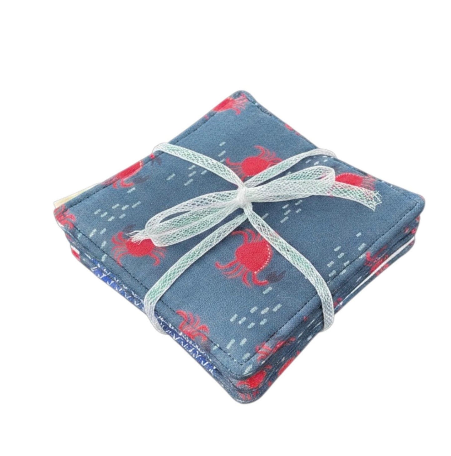 Coasters Set of 4, Little Red Crabs