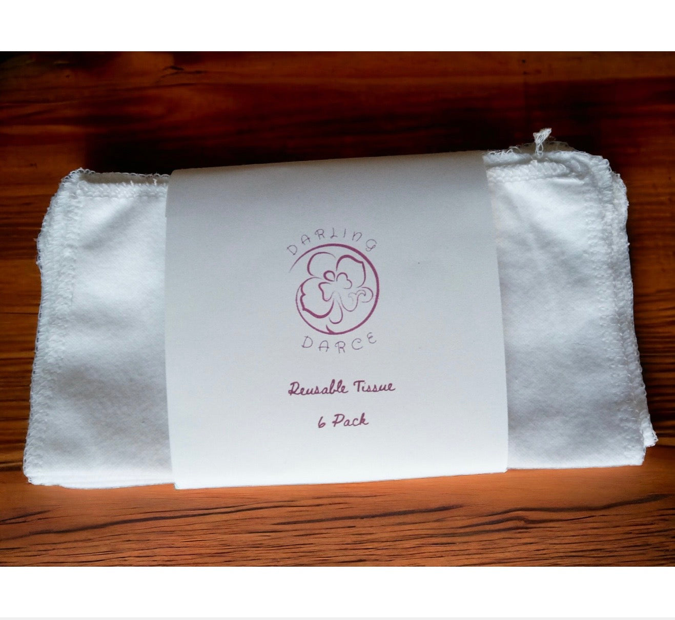 Reusable Tissues, White Flannel Handkerchief, Kids Nose Wipes, Set of 5