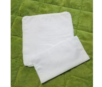 Reusable Tissues, White Flannel Handkerchief, Kids Nose Wipes, Set of 5