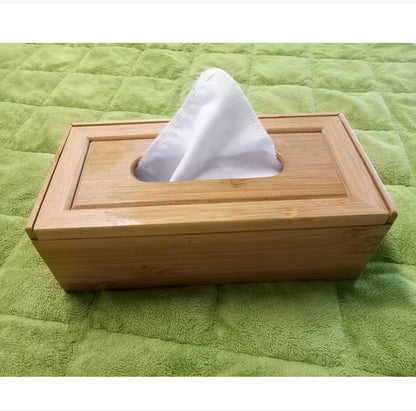 Reusable Tissues, White Flannel Handkerchief, Kids Nose Wipes, Set of 5