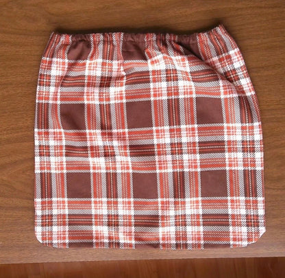 Reusable Trash Bags Washable Small Wastebasket Liner, Upcycled Flannel Bin Bag