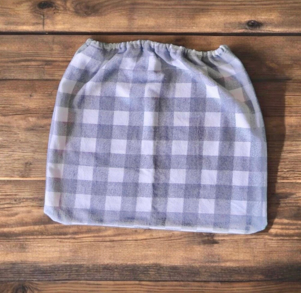 Reusable Trash Bags Washable Small Wastebasket Liner, Upcycled Flannel Bin Bag