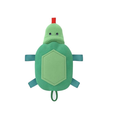 Turtle Rattle with Ribbon Tags: Gender Neutral Baby Toy