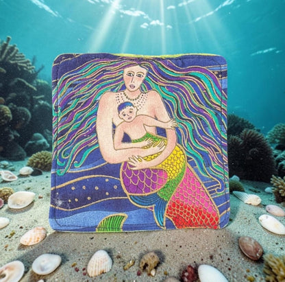 Coasters Set of 4, Mermaid Theme