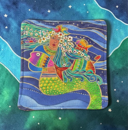 Coasters Set of 4, Mermaid Theme