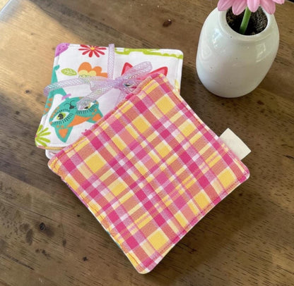 Coasters Set of 4, Colorful Cat Theme