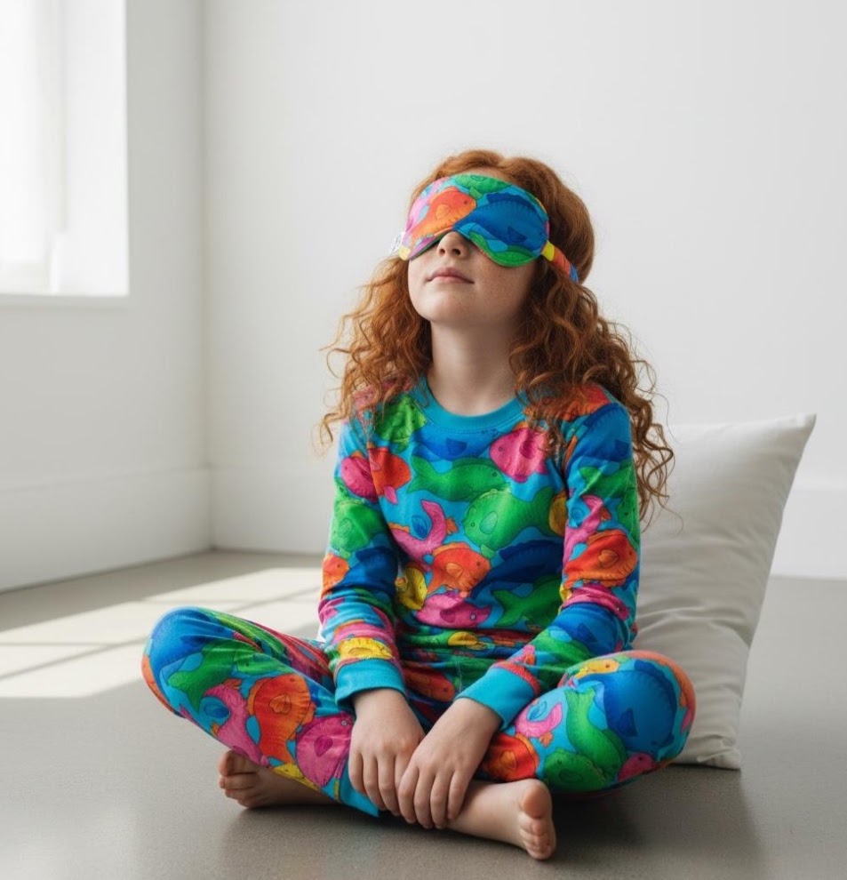 Sleep Mask for Kids Rainbow Fish