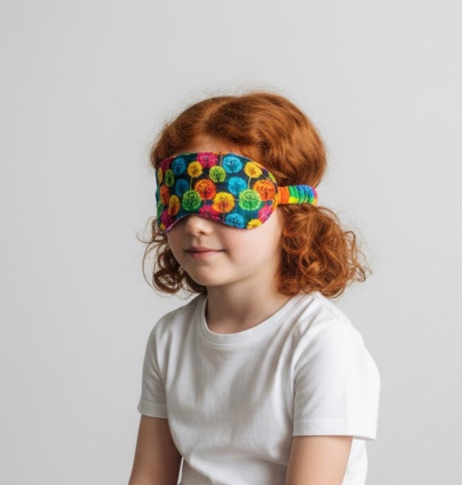 Sleep Mask Rainbow Dandelion Theme