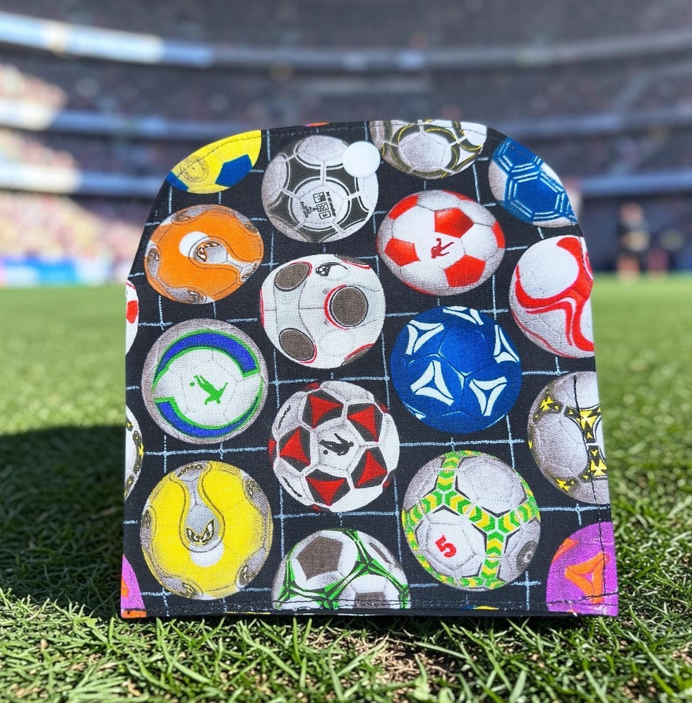 Wallet - Fabric Envelope Style Wallet for Kids, Gift Card Holder, Soccer Theme