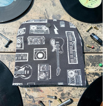 Wallet - Fabric Envelope Style Wallet for Kids, Gift Card Holder, Music Rock Band Theme