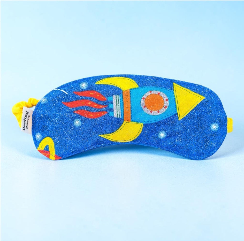 Sleep Mask for Kids, Rocket Theme