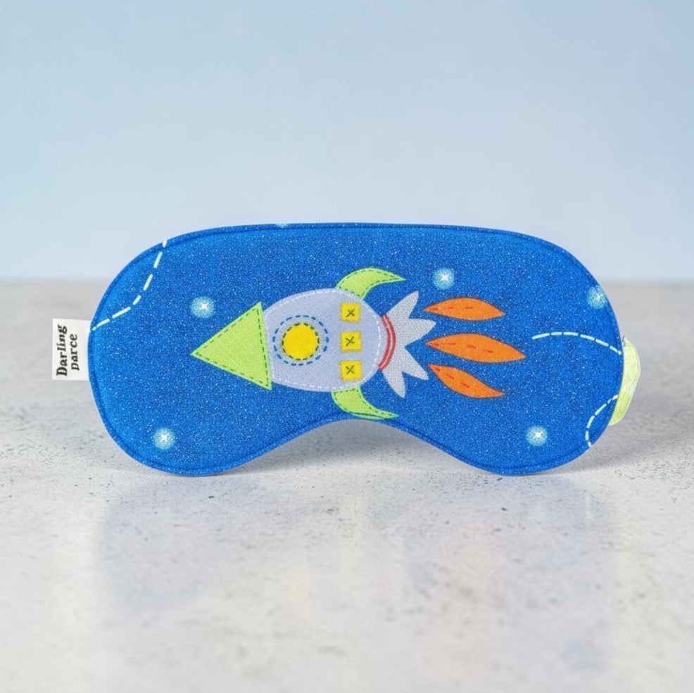 Sleep Mask for Kids, Rocket Theme