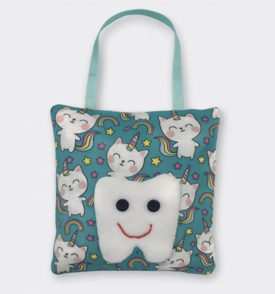 Tooth Fairy Pillow: Keepsake Door Hanger, Cat Unicorn
