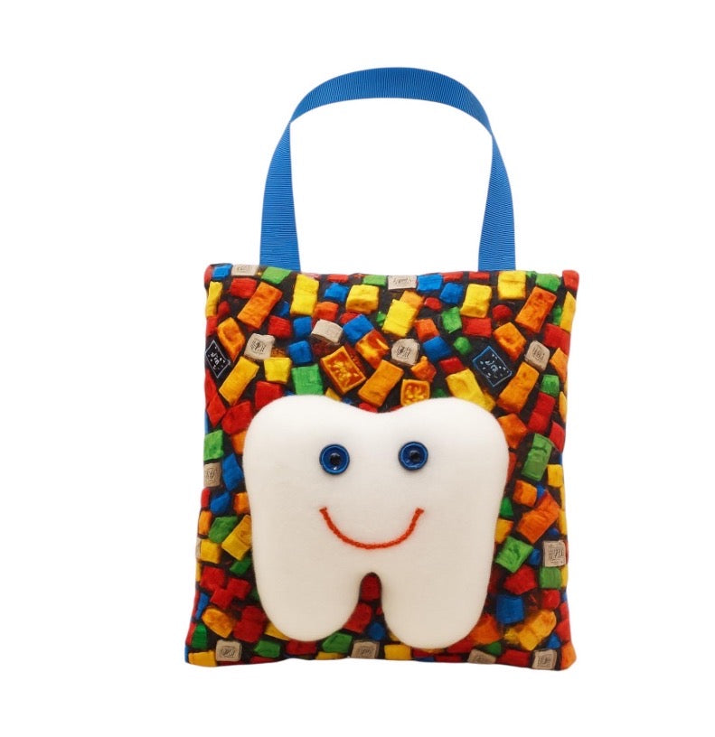 Tooth Fairy Pillow: Keepsake Door Hanger, Building Blocks