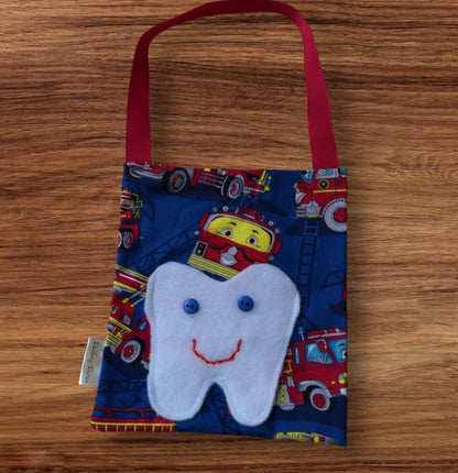 Tooth Fairy Pillow: Keepsake Door Hanger, Firetruck Theme