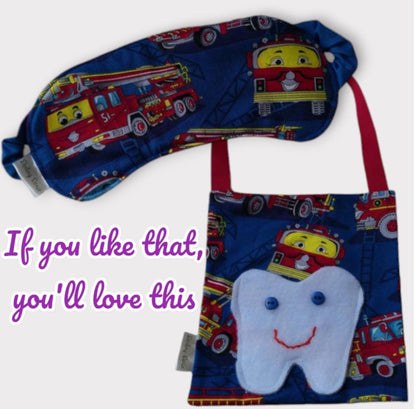 Tooth Fairy Pillow: Keepsake Door Hanger, Firetruck Theme