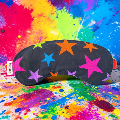 Sleep Mask for Kids, Rainbow Stars