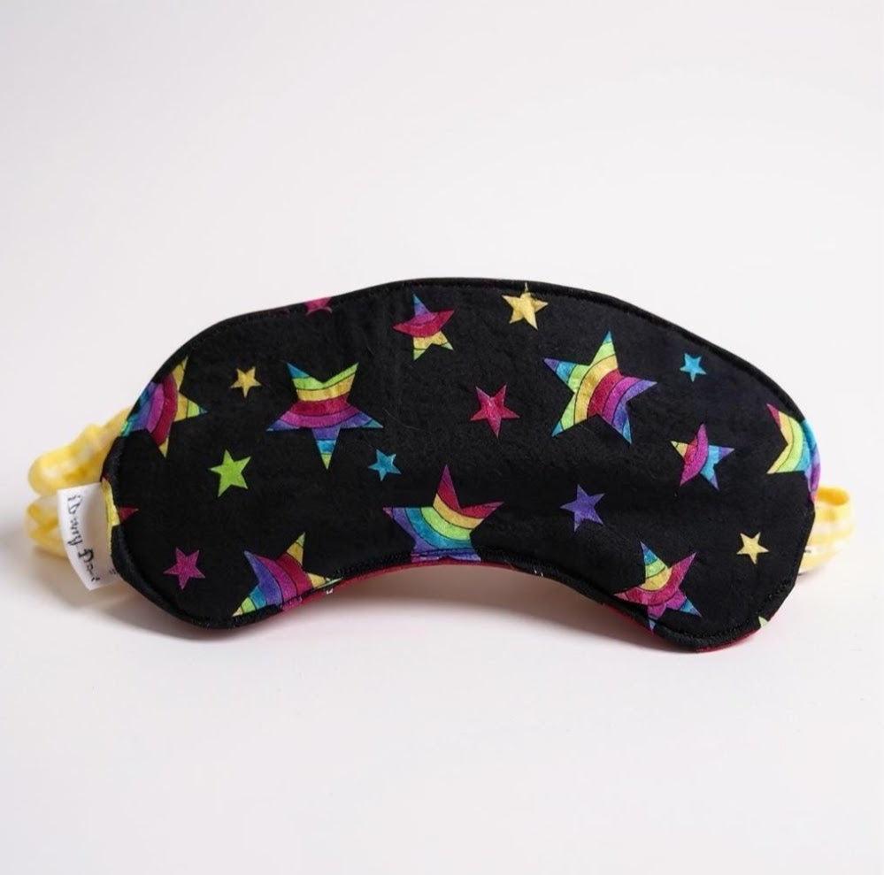 Sleep Mask for Kids, Rainbow Stars