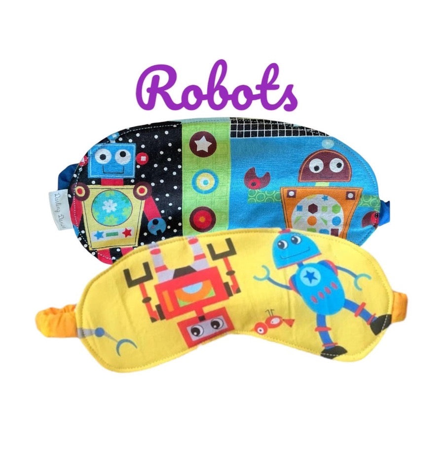 Sleep Mask for Kids Robot Theme