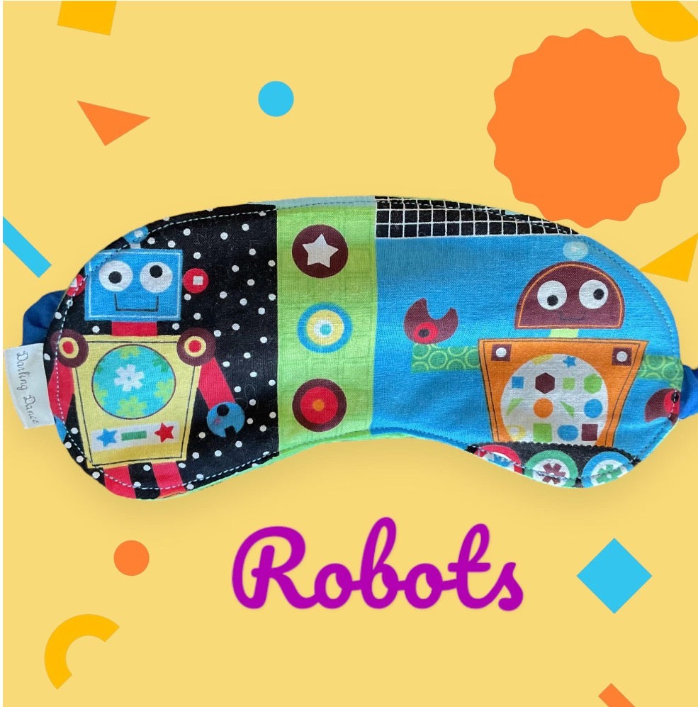Sleep Mask for Kids Robot Theme