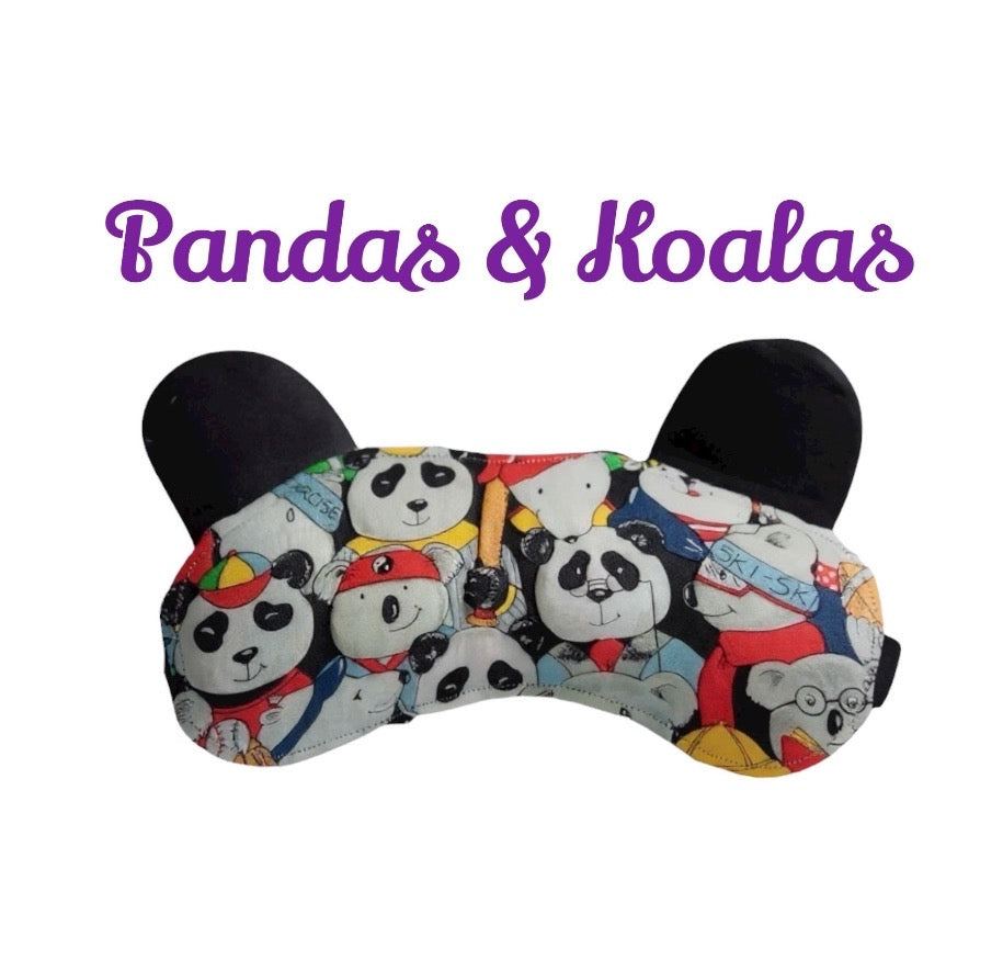 Sleep Mask, Panda and Koala Theme