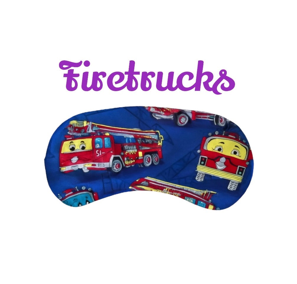 Sleep Mask for Kids, Firetrucks