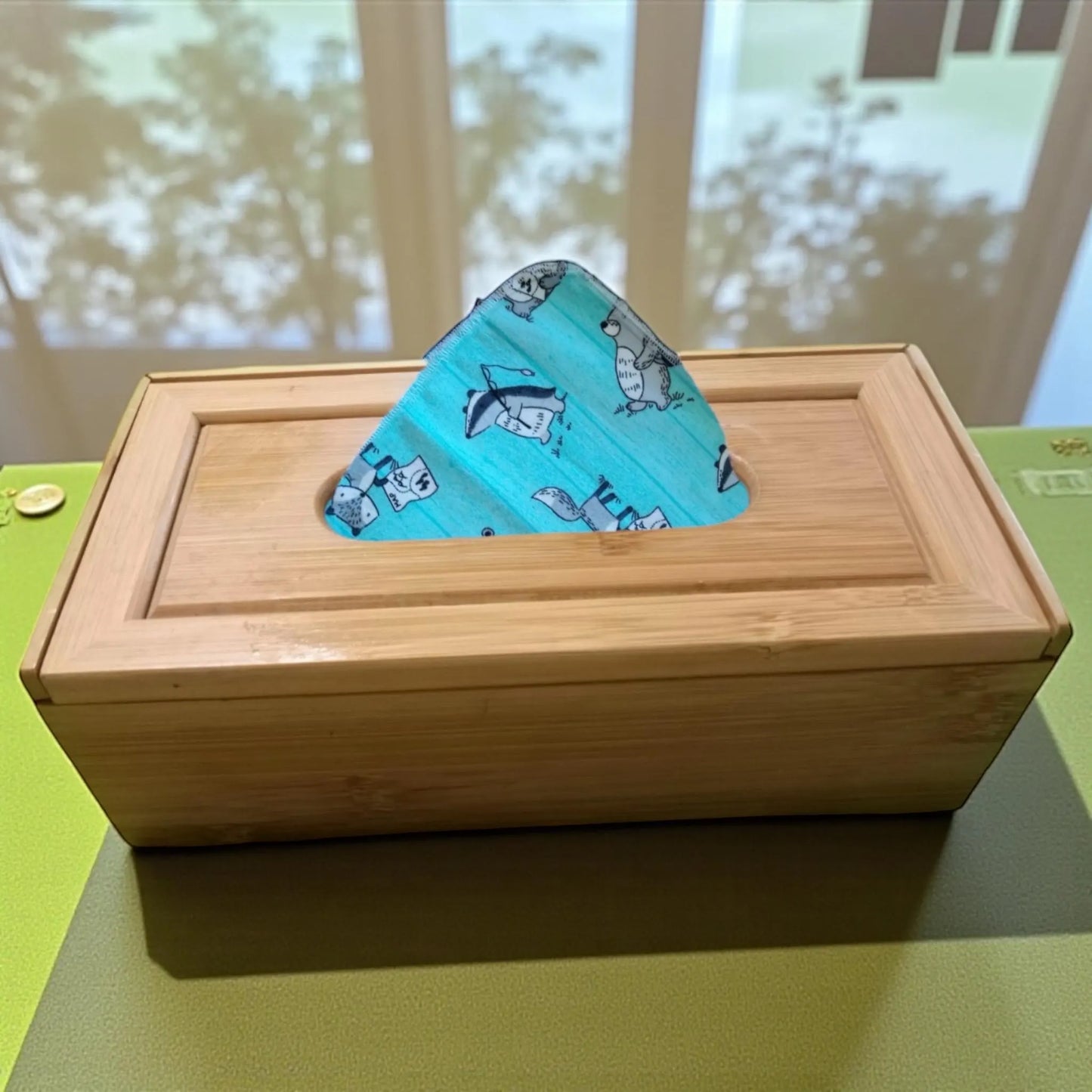 Reusable Tissues, Flannel Handkerchief, Kids Nose Wipes, Washable, Eco Friendly, Zero Waste Animal Theme