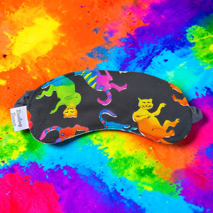 Sleep Mask Rainbow Cats
