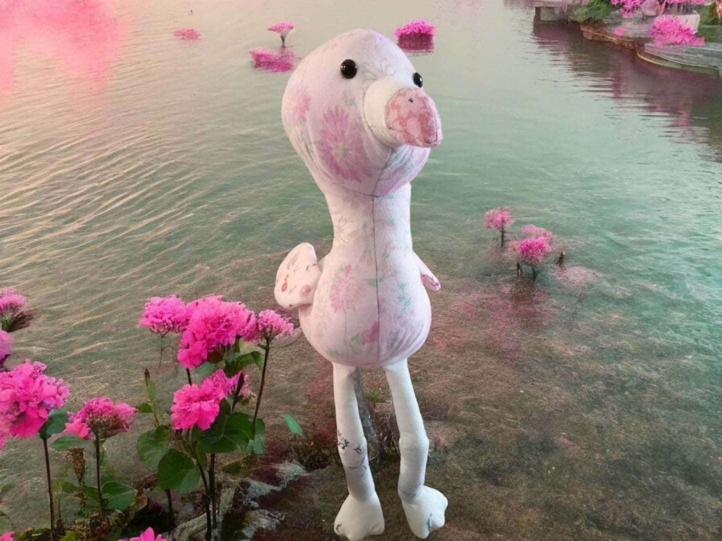 Memory Plushie Flamingo Bird