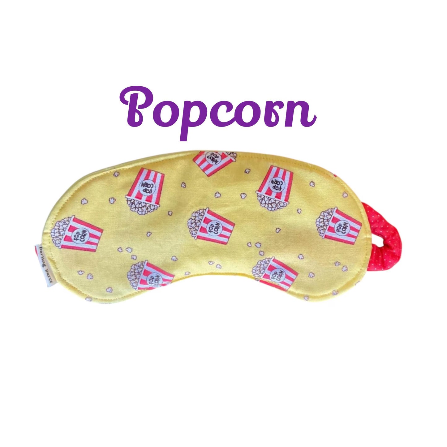 Sleep Mask for Kids Movie Popcorn Theme