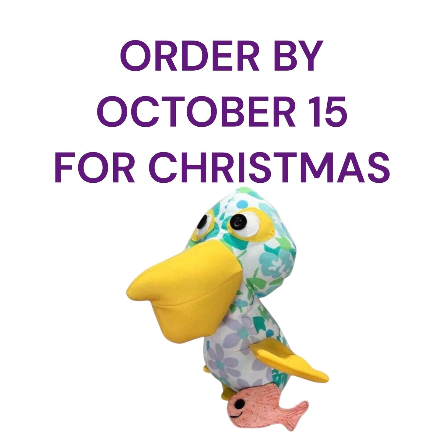 Memory Plushie Pelican Bird