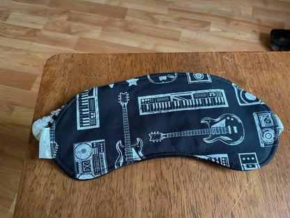 Sleep Mask for Kids Music Rock Band Instruments