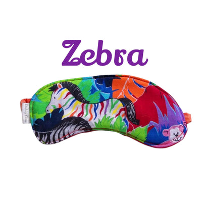 Sleep Mask for Kids, Rainbow Zebra