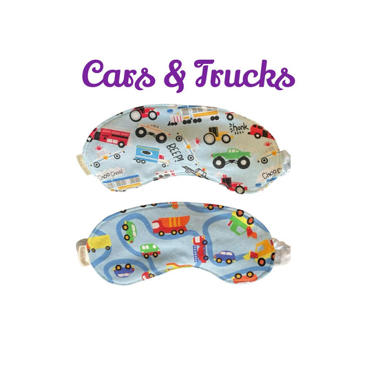 Sleep Mask for Kids, Vehicles Cars Trucks