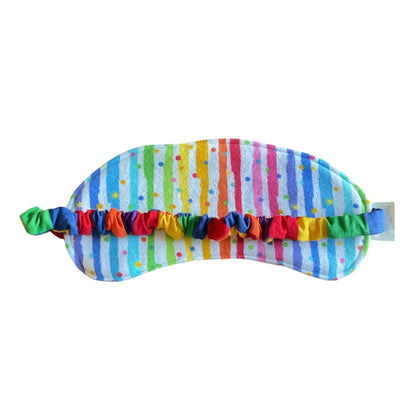 Sleep Mask for Kids, Rainbow Paw Prints Theme
