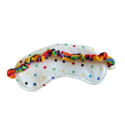 Sleep Mask for Kids, Rainbow Paw Prints Theme