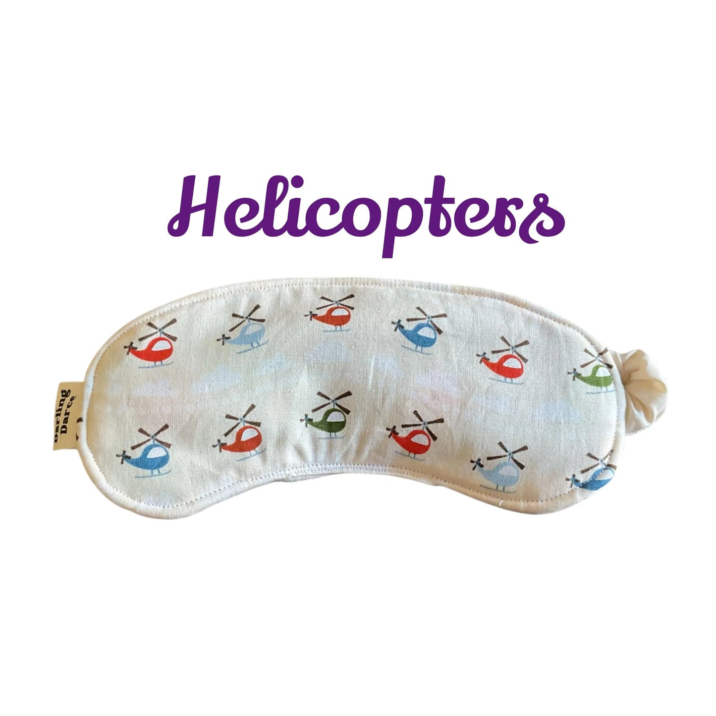 Sleep Mask for Kids Helicopter Theme