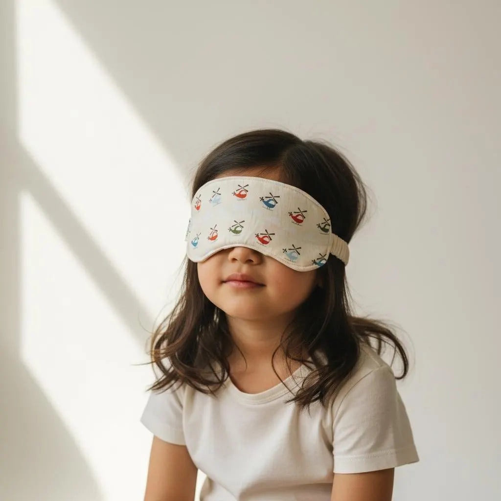 Sleep Mask for Kids Helicopter Theme