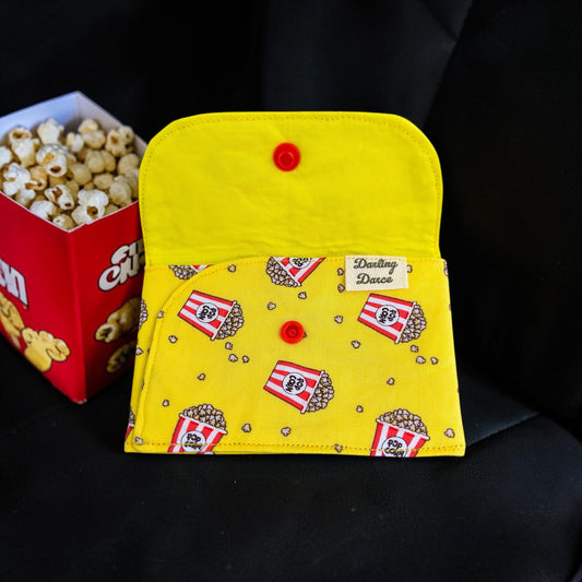 Wallet for Kids, Gift Card Holder, Popcorn Movie Theme