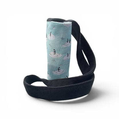 Water Bottle Crossbody Bag with Penguins